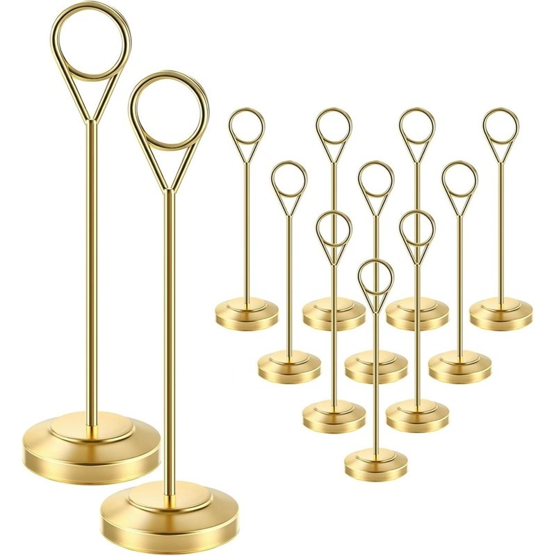 Table Number Gold - [A92P!】 Прочные держатели для фотографий с