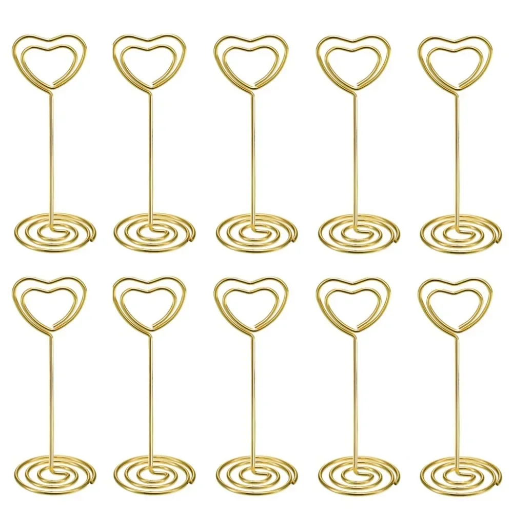 Table Number Gold - 10 шт., держатели для карточек в