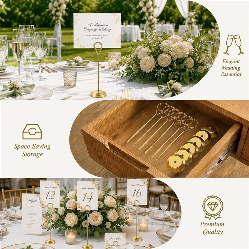 [A92P!】 Прочные держатели для  – обзор и цена Table Number Gold