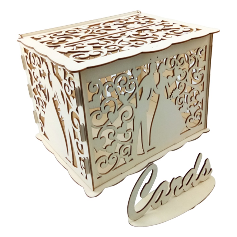 Деревянная коробка для свадебн – обзор и цена Wedding Card Box