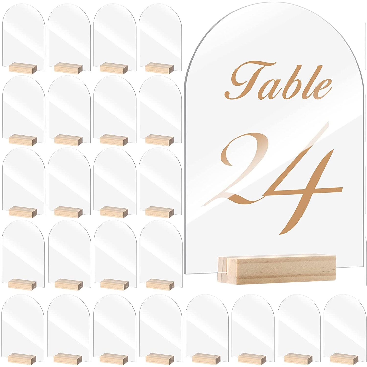 10/20/30/50 шт., Акриловые иск – обзор и цена Table Number Gold